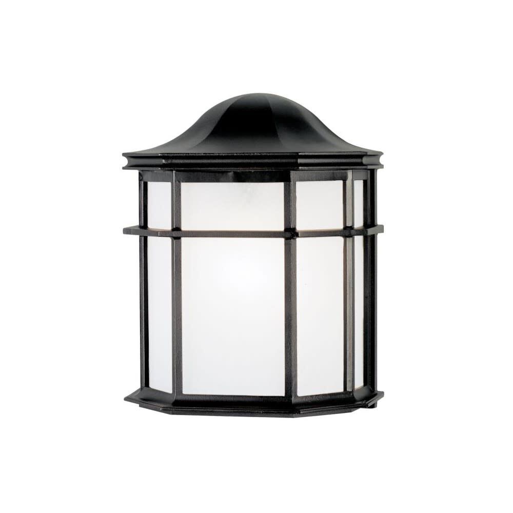 Textured Black Switch Incandescent Wall Lantern 66898