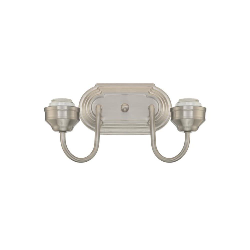 Two-Light Indoor Wall Fixture Brushed Nickel 6300500