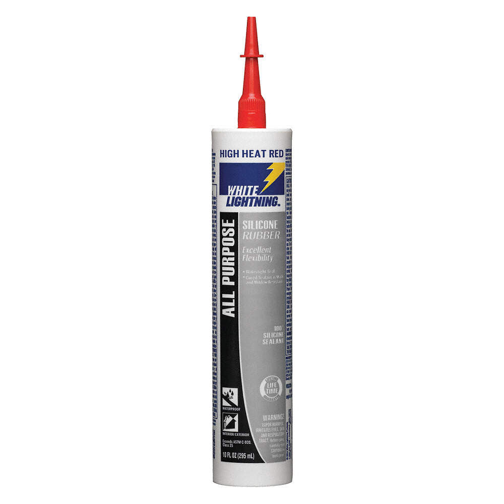 10 Oz High Heat Red All Purpose RTV Silicone Rubber Sealant W11127010