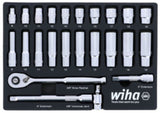 3/8 Drive Professional Socket Tray Set Metric 24pc 33795