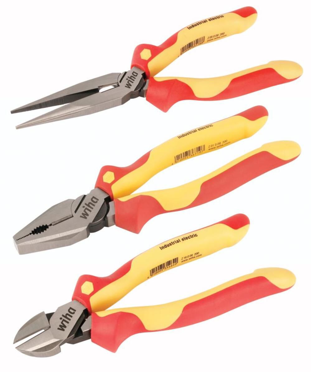 Insulated Industrial Pliers and Cutters Set 3 Piece 32981