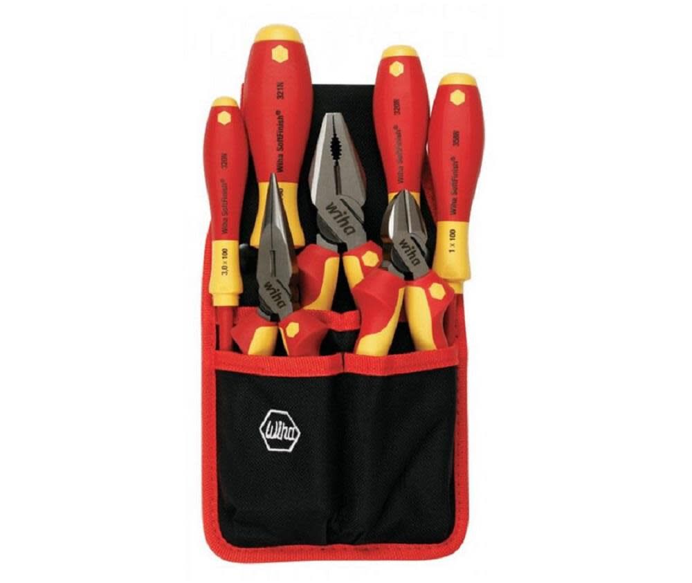 Insulated Industrial Pliers/Cutters & Screwdriver Set 7 Piece 32985