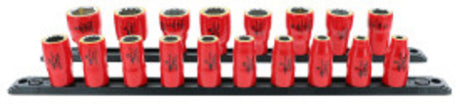 Insulated Socket Set 3/8in Drive Metric 18pc 31593