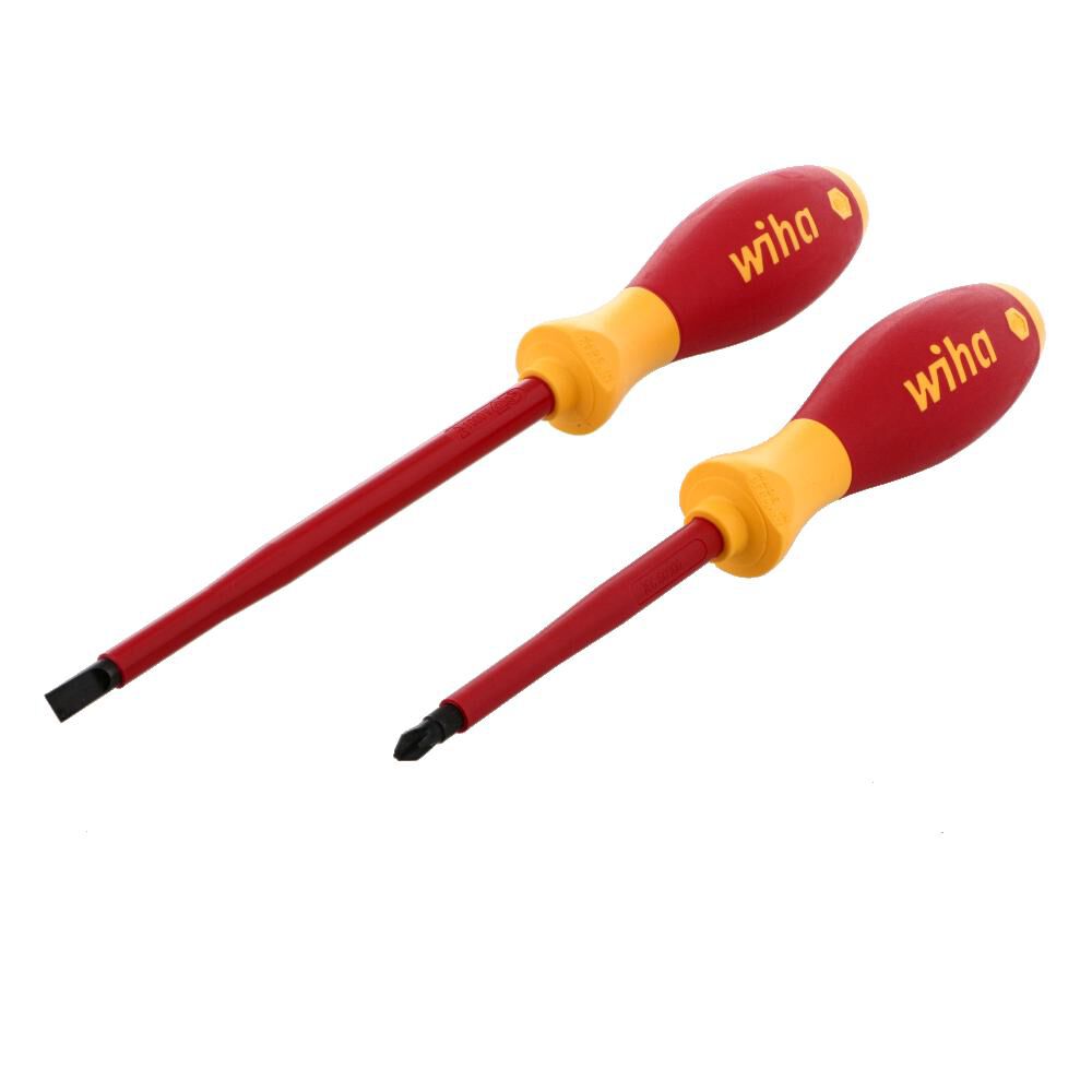 Insulated SoftFinish Slotted/Phillips Screwdriver Set 2pc 33580