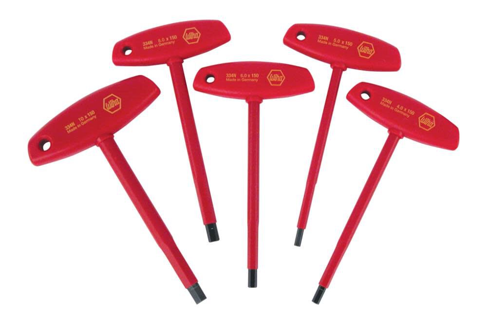 Insulated T-Handle Hex Metric 5 Pc. Set 33478