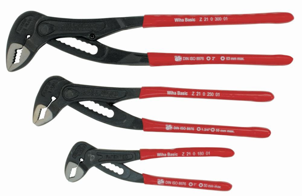 Soft Grip Adjustable Box Type Pliers Set 3 Piece 32670