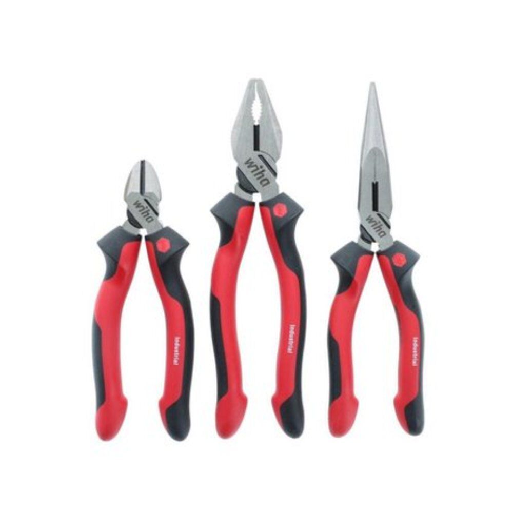 Soft Grip Industrial Pliers/Cutters Set - 3 Piece 30964