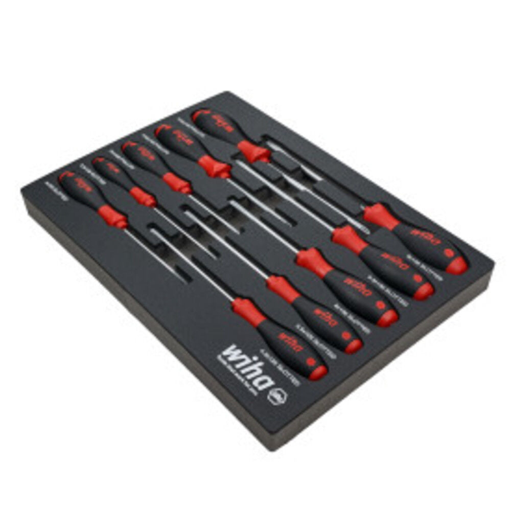 SoftFinish Cushion Grip Screwdriver Tray Set 10pc 30280