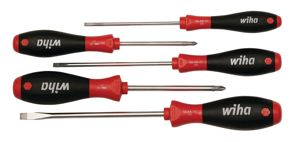 SoftFinish Slotted & Phillips Screwdriver Set 5pc 30277