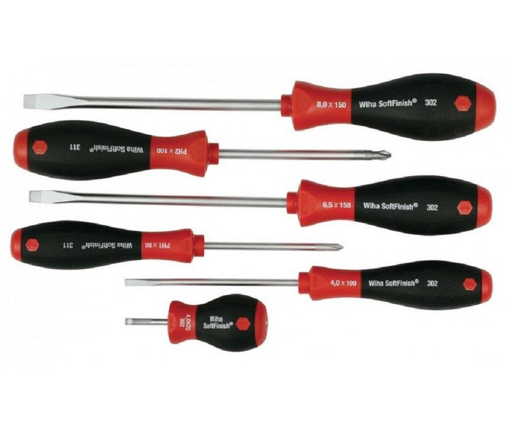 SoftFinish Slotted & Phillips Screwdriver Set 6 Piece 30294