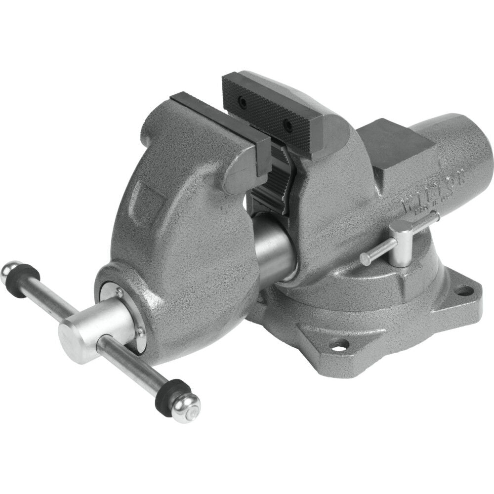 Heavy-Duty Bench Vise, 4-1/2-in Jaw Width, 7-in Jaw Opening, 4-in Throat Depth, Gray 28826