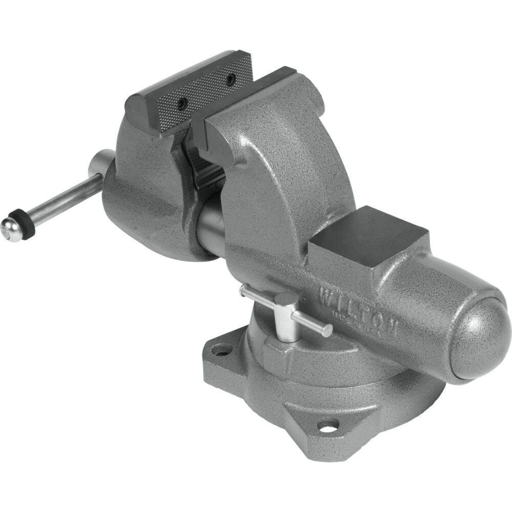 Heavy-Duty Bench Vise, 4-1/2-in Jaw Width, 7-in Jaw Opening, 4-in Throat Depth, Gray 28826