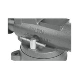 Heavy-Duty Bench Vise, 5-in Jaw Width, 5-in Jaw Opening, 5-1/2-in Throat Depth, Gray 28827