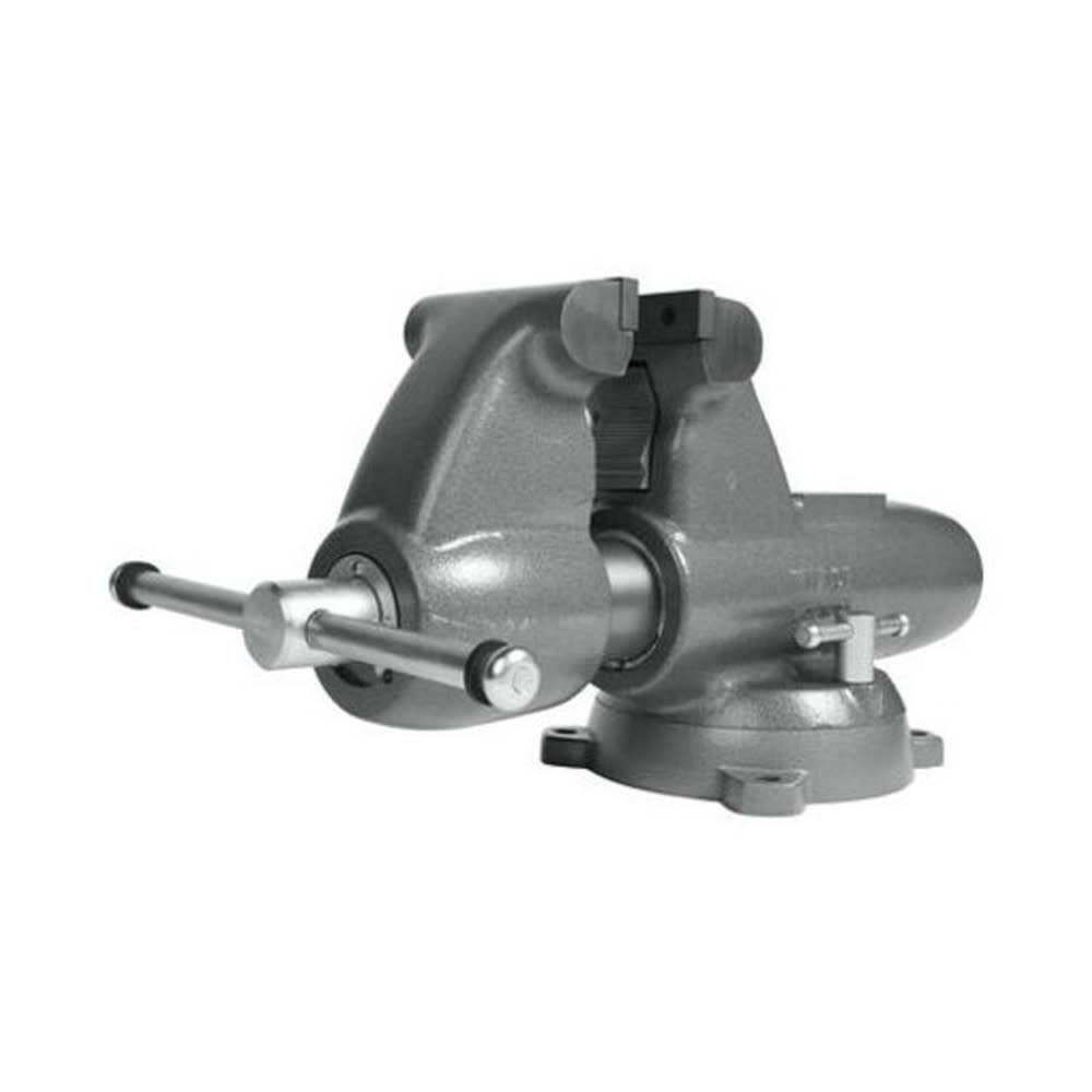 Heavy-Duty Bench Vise, 6-in Jaw Width, 6-in Jaw Opening, 6-1/2-in Throat Depth, Gray Cast Iron 28828