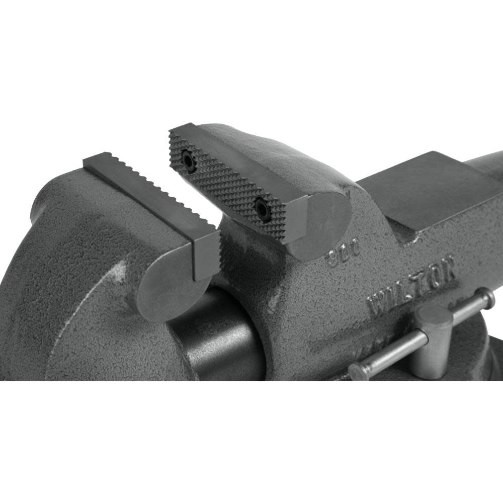 Bench Vise, 3-in Jaw Width, 4-3/8-in Jaw Opening, 2-1/16-in Throat Depth, Gray Finish 28830