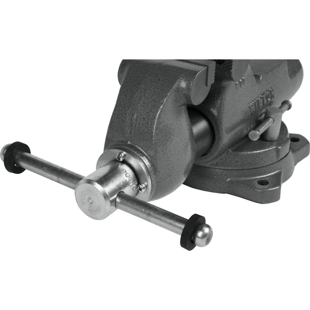 Bench Vise, 3-in Jaw Width, 4-3/8-in Jaw Opening, 2-1/16-in Throat Depth, Gray Finish 28830