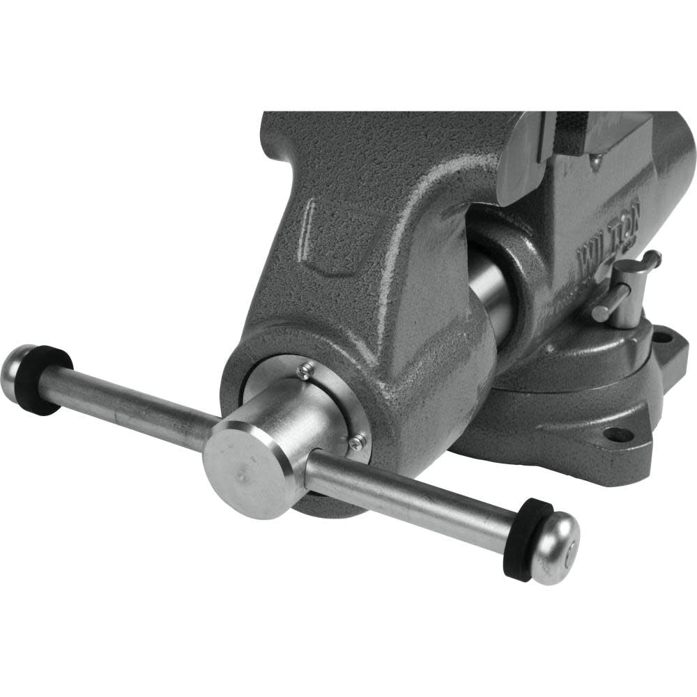 5-in Bench Vise, 8-in Jaw Opening, 4.5-in Throat Depth, Gray Finish, 6-in Pipe Capacity 28832