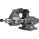 5-in Bench Vise, 8-in Jaw Opening, 4.5-in Throat Depth, Gray Finish, 6-in Pipe Capacity 28832