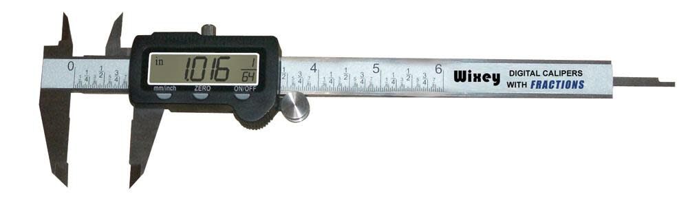 6 In. Digital Calipers with Fractions WR100