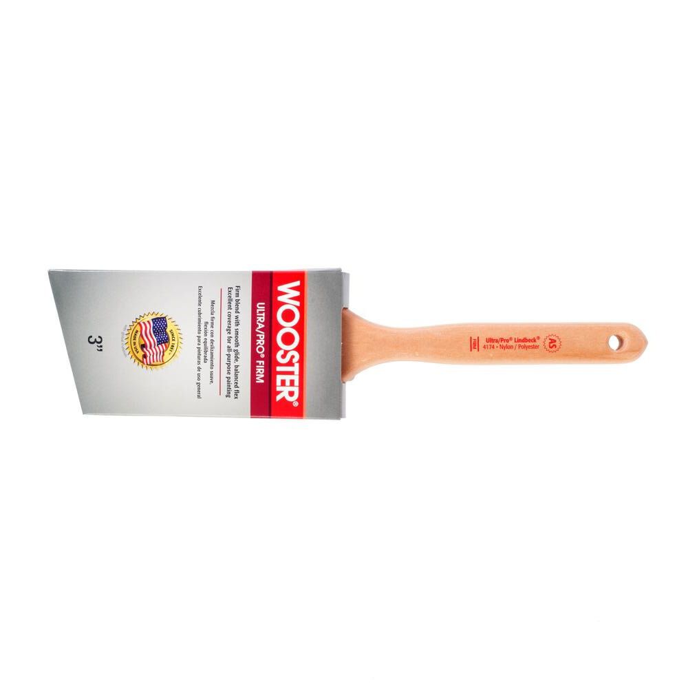 3in Ultra/Pro Firm Lindbeck Angle Sash Nylon/Polyester Paintbrush 4174-3