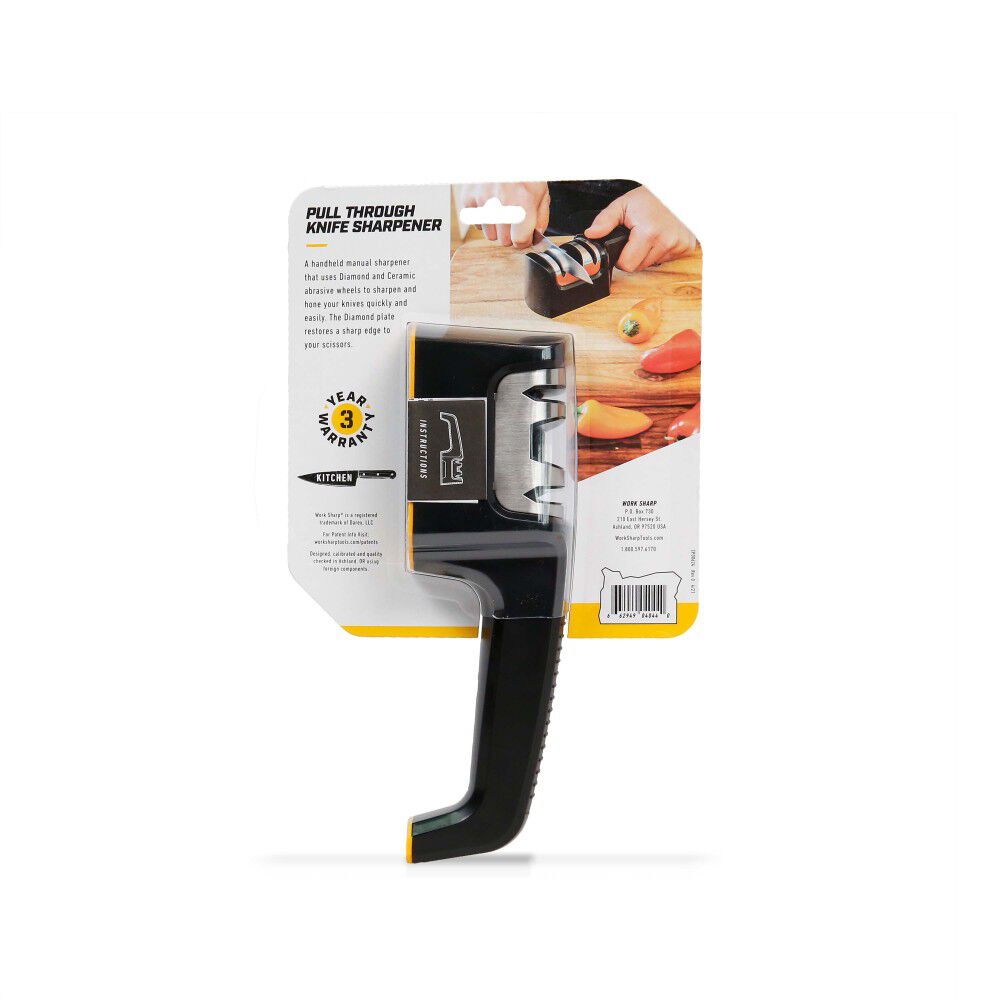 Handheld Manual Pull Through Kitchen Knife Sharpener WSKTNPTS