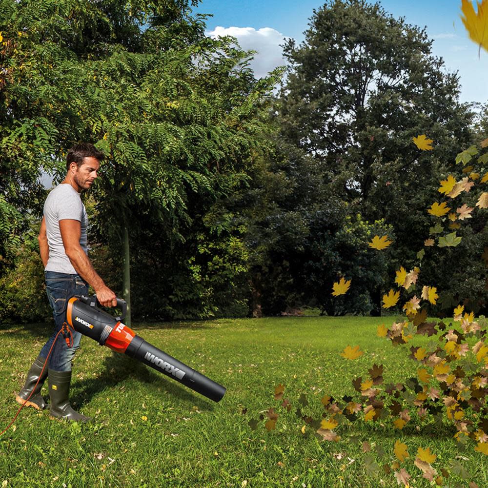 TURBINE 600-CFM 110-MPH Corded Electric Handheld Leaf Blower WG520