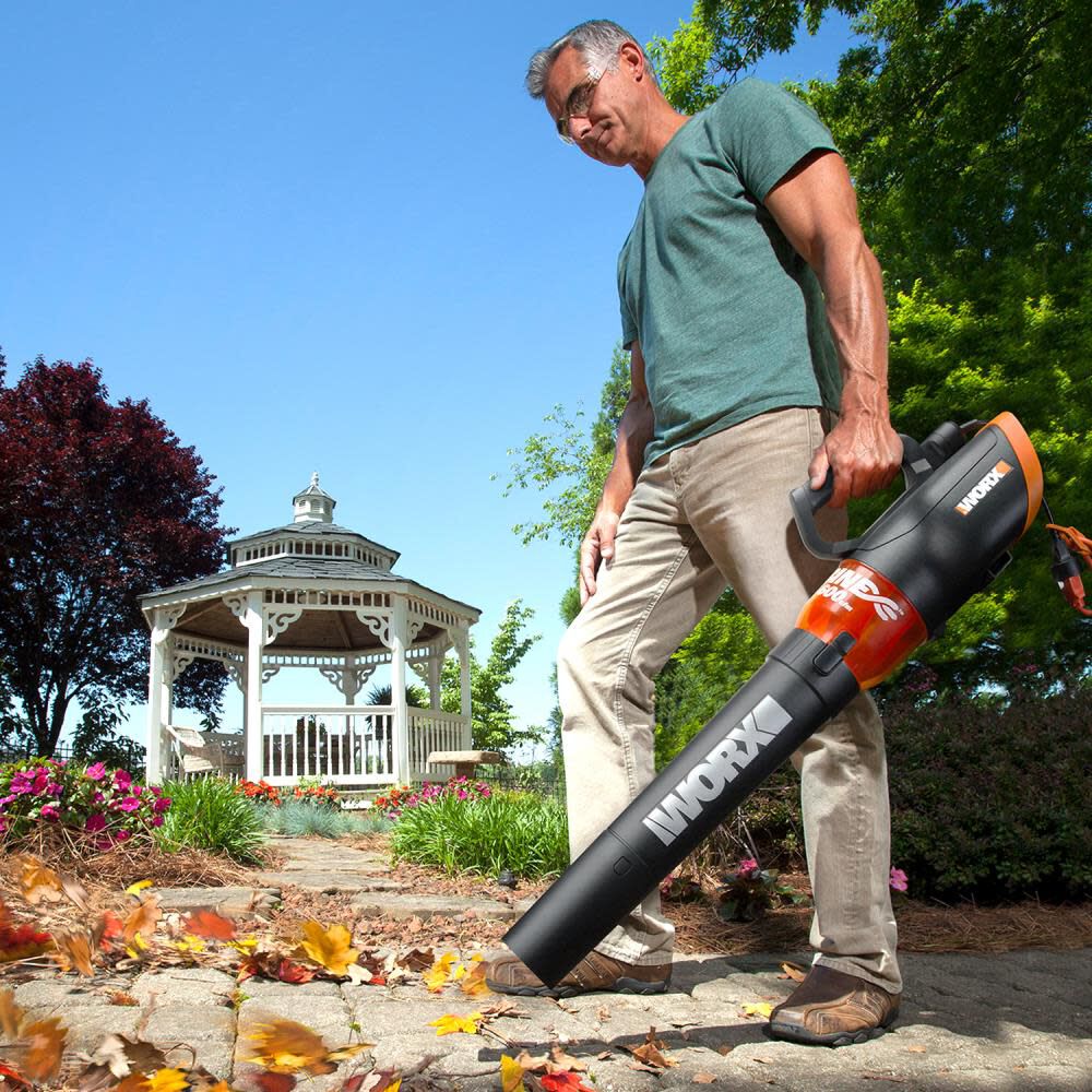 TURBINE 600-CFM 110-MPH Corded Electric Handheld Leaf Blower WG520