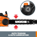 16 in. 15 amp Chainsaw Tool-free Tensioning and Chain Brake WG303.1