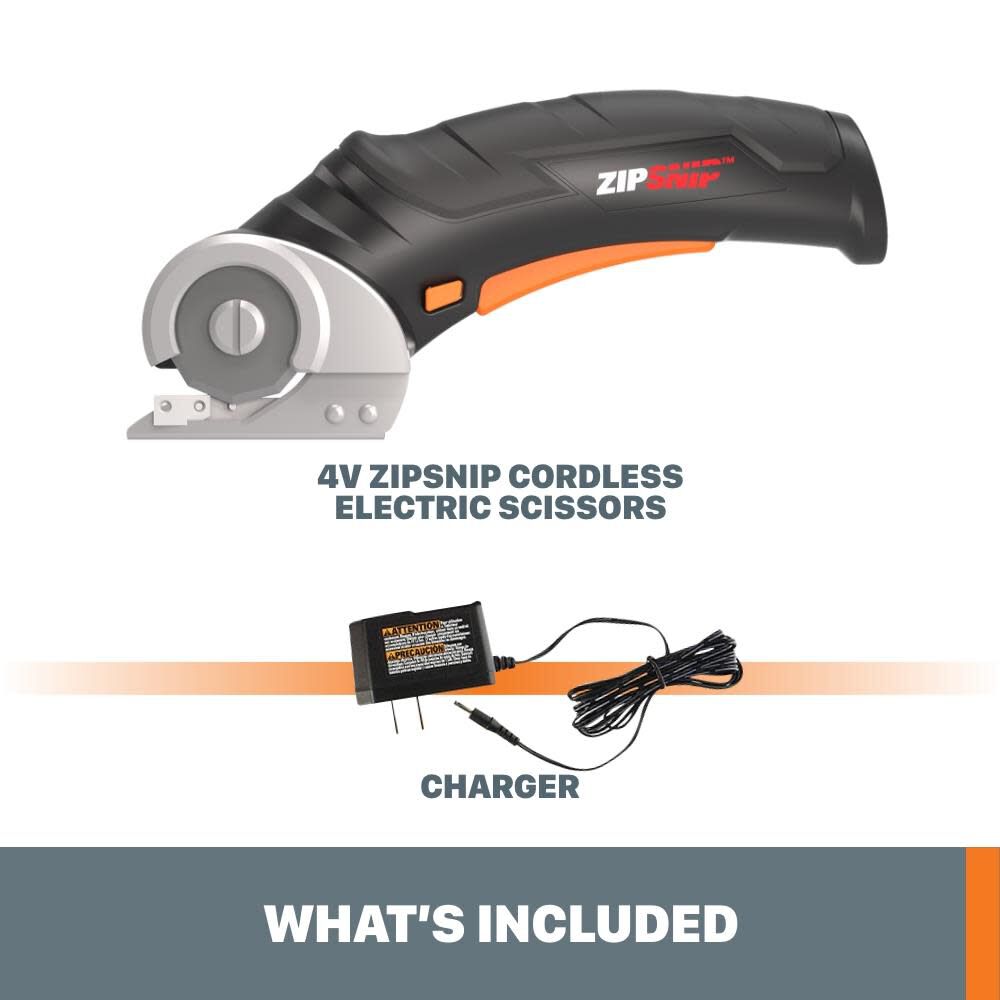 4V ZIPSNIP Cordless Electric Scissors WX081L