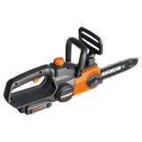 POWER SHARE 20-Volt Li-Ion 10 in. Electric Cordless Chain Saw Auto-Tension Auto-Oiling Battery and Charger Included WG322