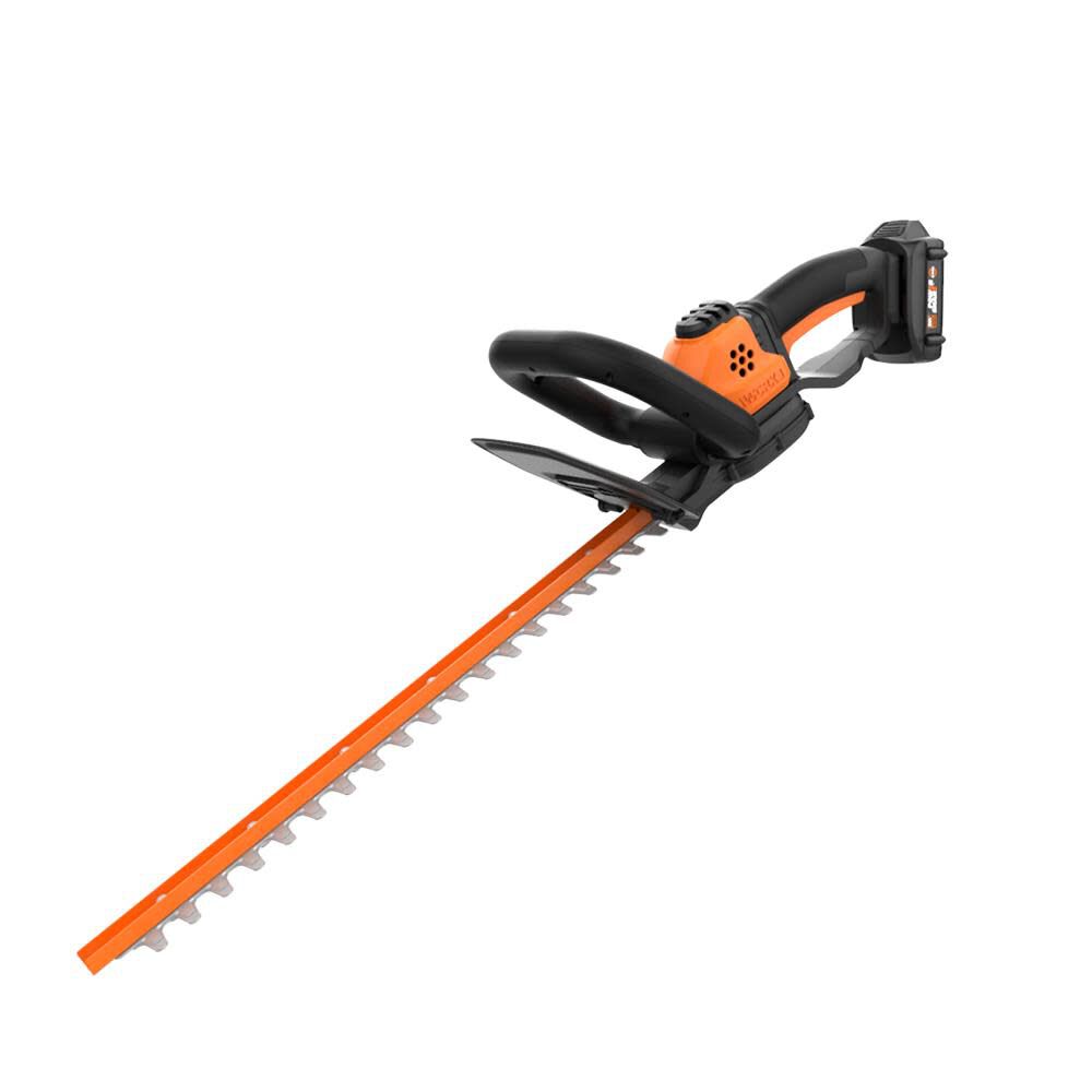 POWER SHARE 20-Volt Li-Ion 22 in. Electric Cordless Hedge Trimmer 3/4 in. Cutting Capacity Battery and Charger Included WG261