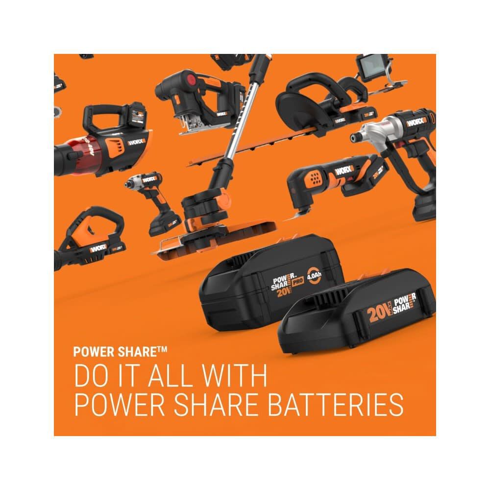 Power Share PRO 20V Max 4Ah High Capacity Battery WA3012