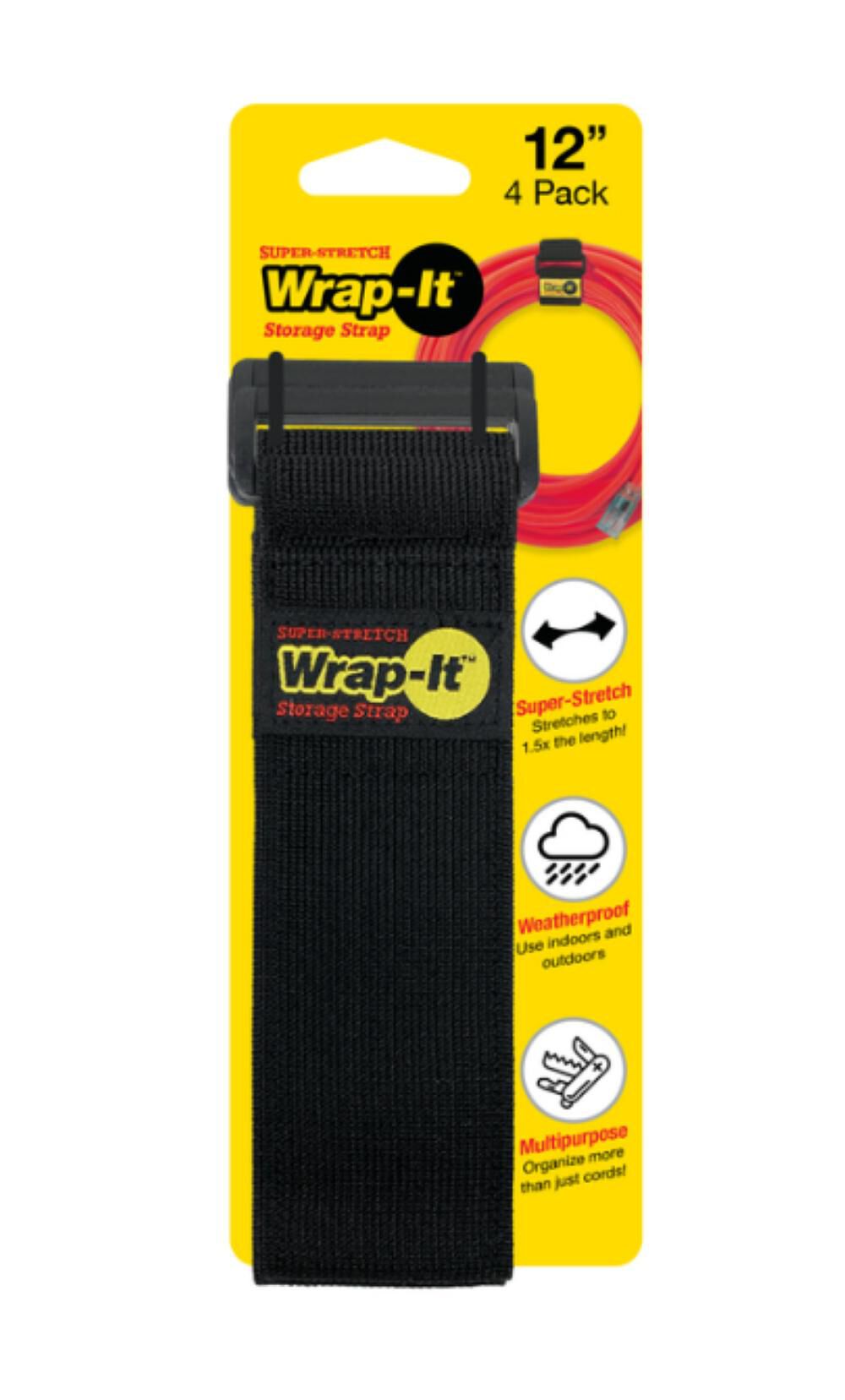 12in Super Stretch Storage Straps 4pk WRAP-704-12B