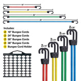 Bungee Buddy Bungee Cord Organizer with 8 Bungee Cords 108-BB-8406