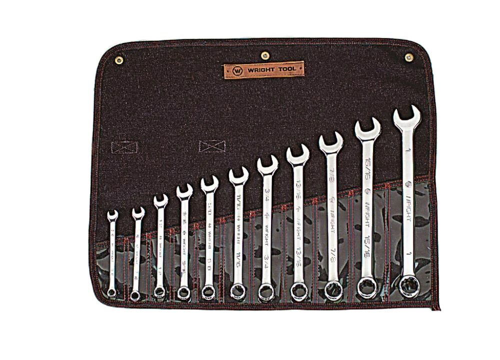 11 pc. Full Polish Combination Wrench Set 3/8 In. to 1 In. 12 pt 911