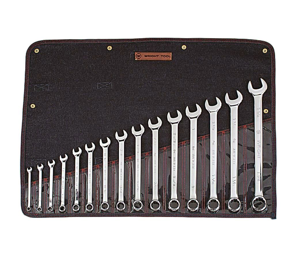 15 pc. Full Polish Combination Wrench Set 915