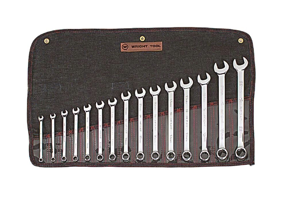 15 pc. Full Polish Metric Combination Wrench Set 952