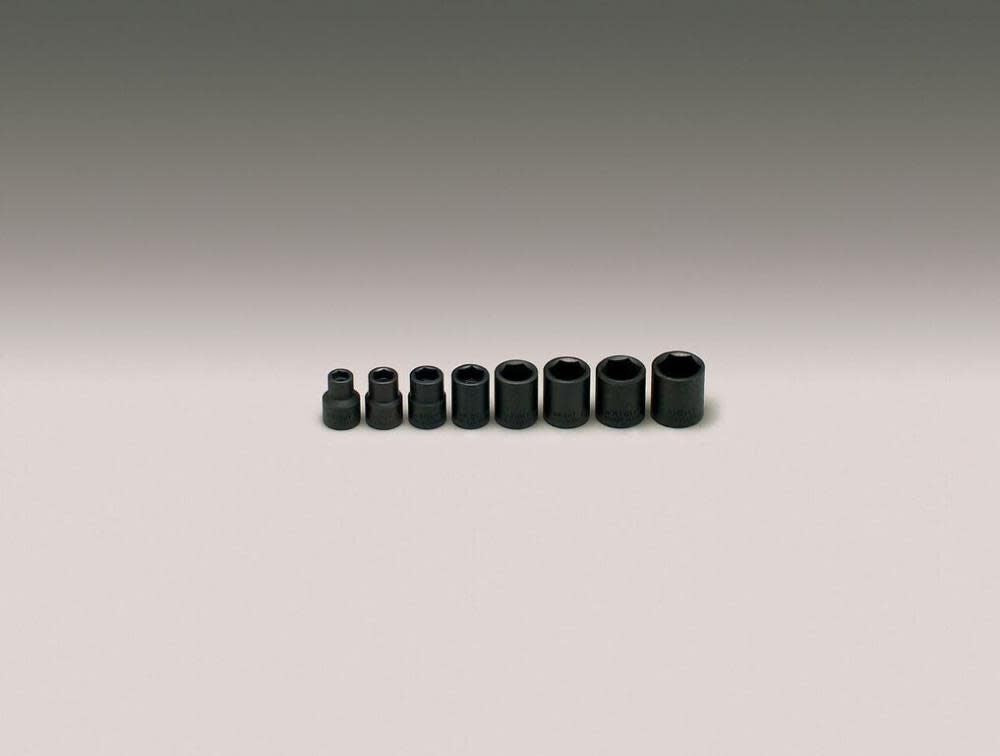 3/8 In. Dr. 8 pc. Impact Socket Set 5/16 In. to 3/4 In. 313