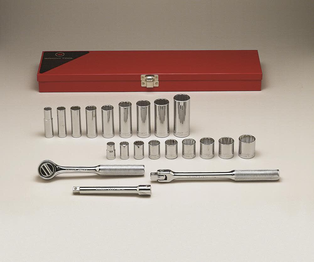 3/8 In. Drive 21 pc. 12 Pt Std and Deep Socket Set 338