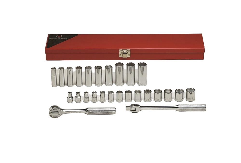 3/8 In. Drive 27 pc. 6 pt std and Deep Socket Set 377