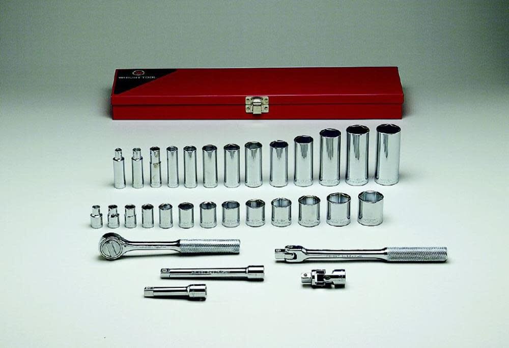 3/8 In. Drive 31 pc. 6 pt Standard & Deep Socket Set 339