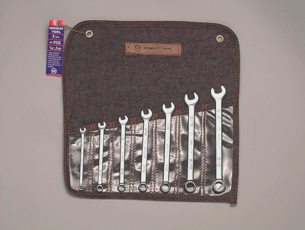 7 pc. Combination Wrench Set 1/4 In. to 5/8 In. 12 pt 705