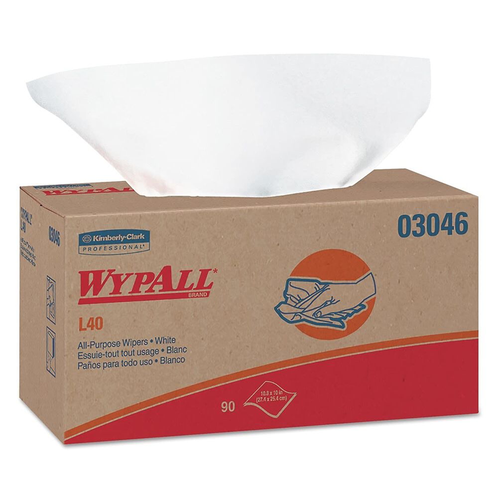 L40 Disposable Cleaning and Drying Towels - 1 Box of 90 Towels 3046