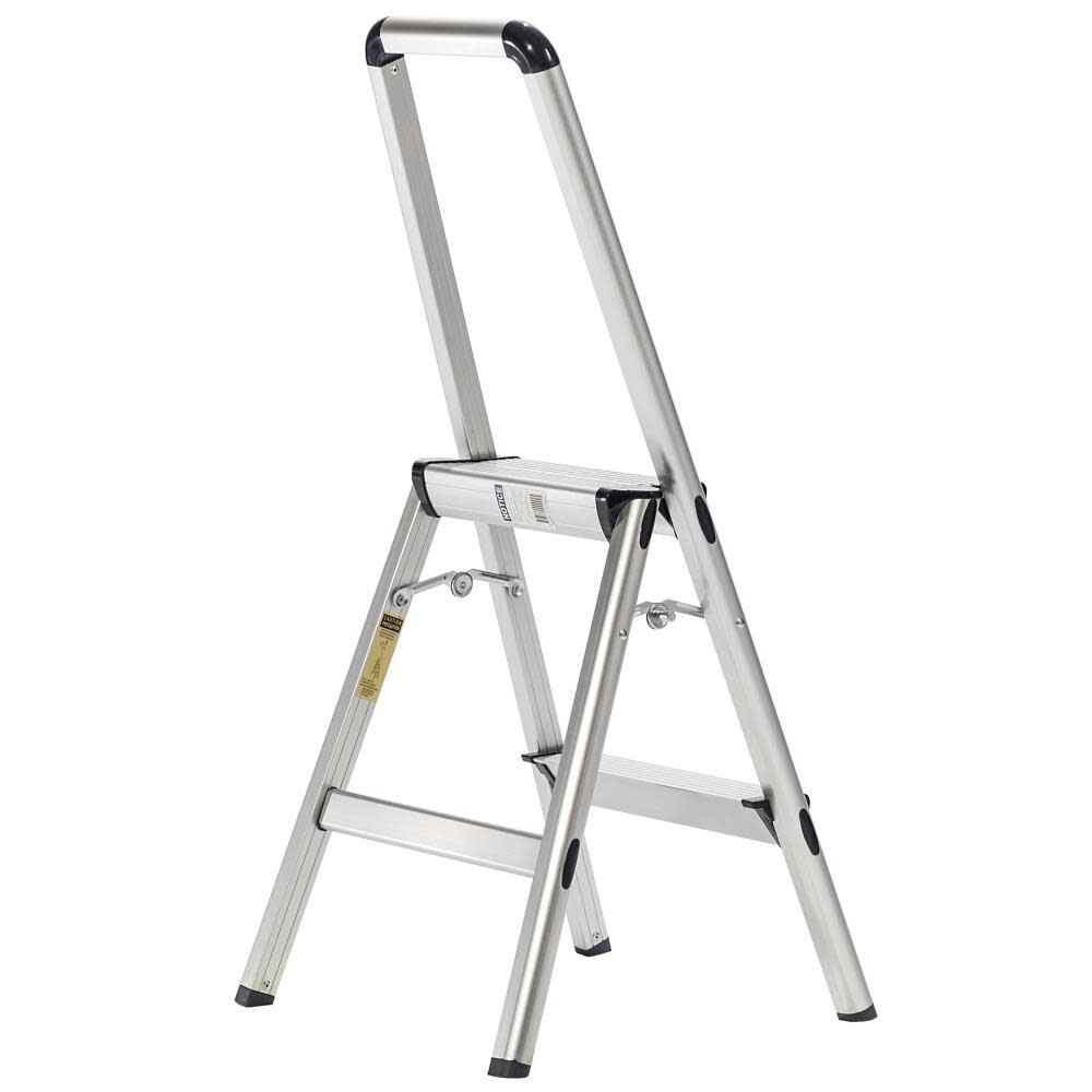 2-Step 225-lb Load Capacity Silver Aluminum Step Stool FT-2