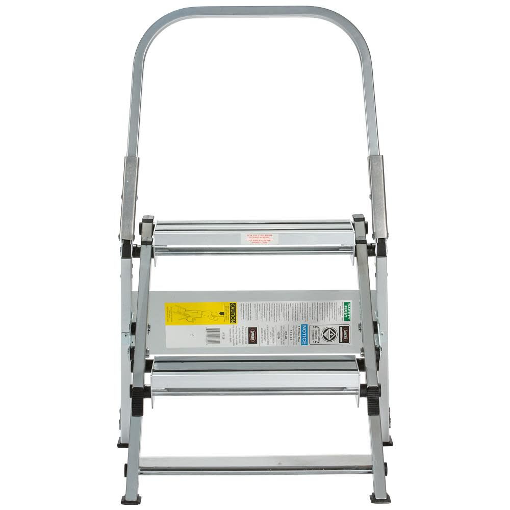 2 Step Aluminum 300-Lb Type IA Step Ladder WT2