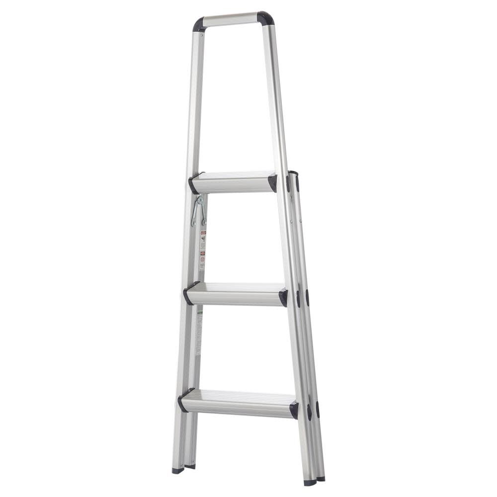 3-Step 225-lb Load Capacity Silver Aluminum Step Stool FT-3