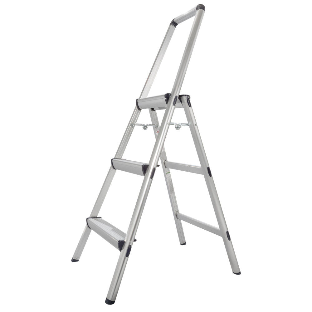 3-Step 225-lb Load Capacity Silver Aluminum Step Stool FT-3