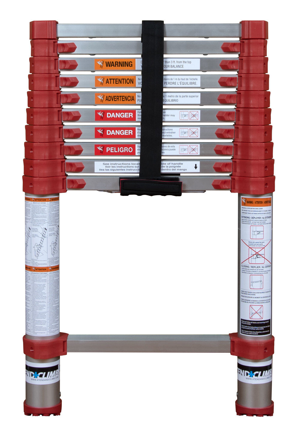 Home Series 10.5' Telescoping Ladder 760P+