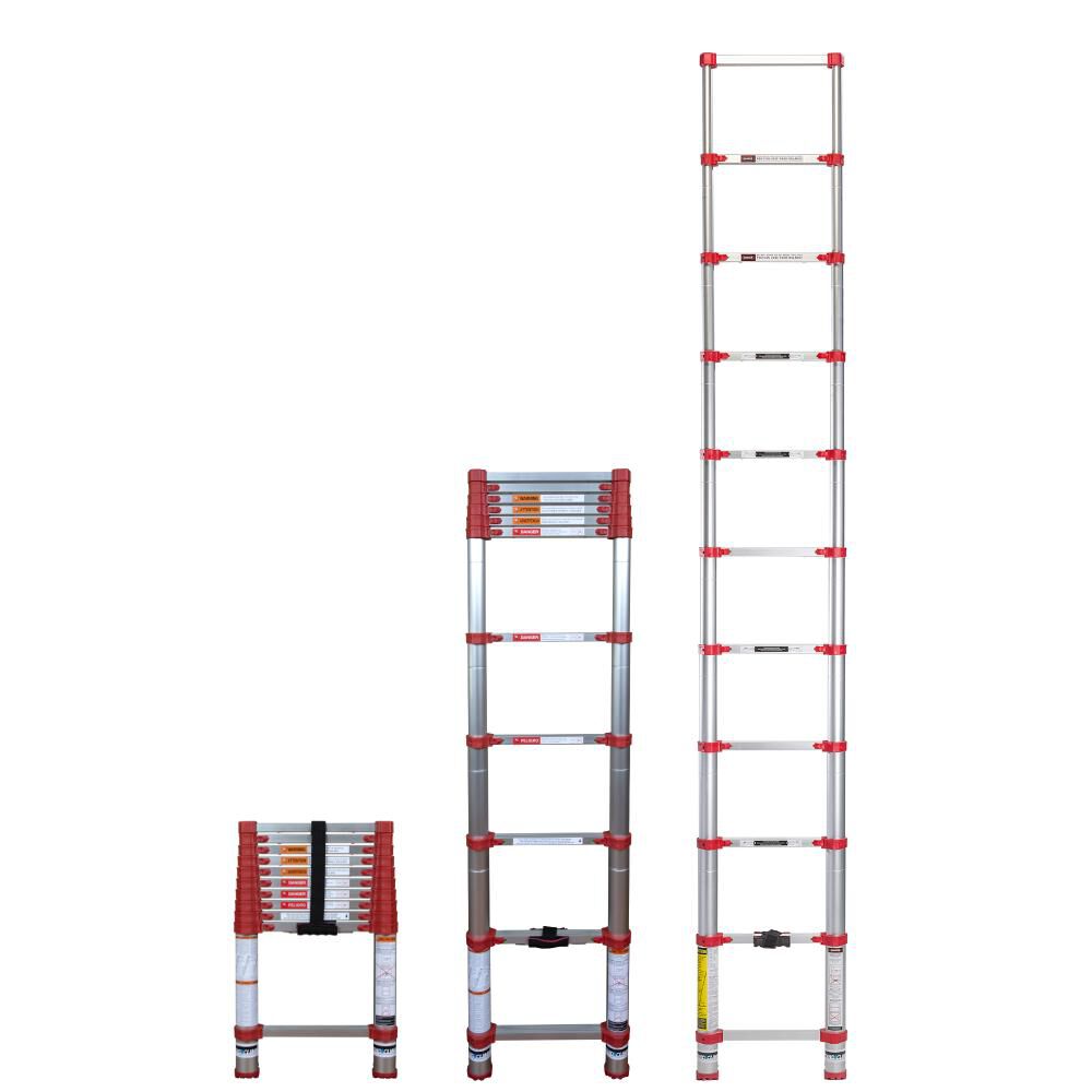 Home Series 10.5' Telescoping Ladder 760P+