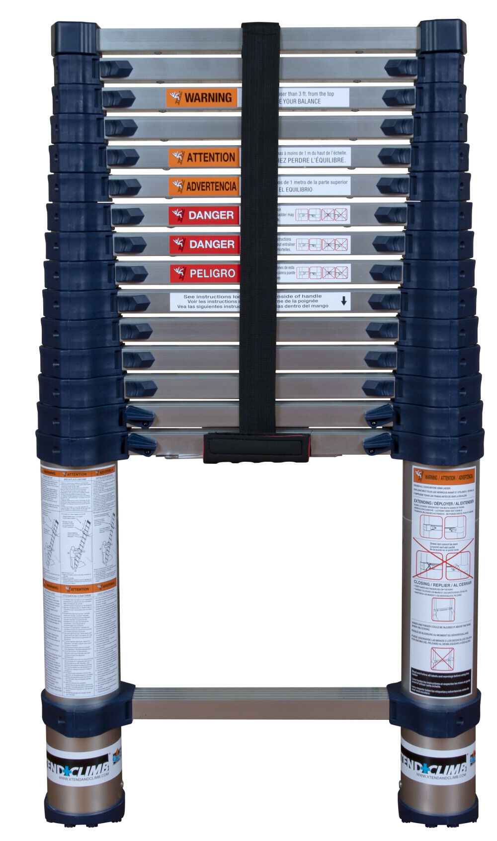 Pro Series 15.5' Telescoping Ladder 785P+